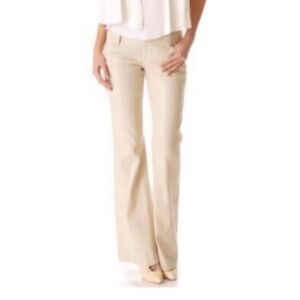 Alice & Olivia Linen Bootcut Pants. Size 10. EUC